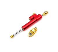Amortisseur De Direction De Moto Universel CNC pour MT09 MT FZ 09 pour FZ09 2013 2014 2015-2020 256Mm Amortisseur De Direction Universel pour Moto(Red Gold)