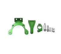 Amortisseur de Direction Kit de support d'amortisseur de direction en fibre de carbone pour moto Convient pour Kawasaki Z900 2017-2023 Stabilisateur de Direction(Bracket Green)