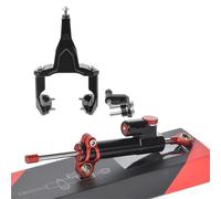 Amortisseur de Direction Kit de support d'amortisseur de direction pour moto Convient pour Kawasaki Ninja 400 Z400 2018-2024 Stabilisateur de Direction(A8)