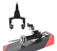 Amortisseur de Direction Kit de support d'amortisseur de direction pour moto Convient pour Kawasaki Ninja 400 Z400 2018-2024 Stabilisateur de Direction(A11)