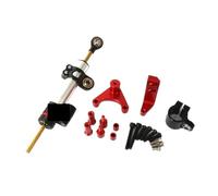 Amortisseur de direction pour moto Accessoires Moto Amortisseur De Direction Directionnel Support Stabilisateur Amortisseur Moto Réglable Pour Ducati Pour Hypermotard 950 SP(Red-D)