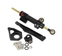 Amortisseur De Direction pour Moto pour Yamaha YZF R6 YZF600 2003-2005 Kit Complet Support Stabilisateur Et en Aluminium CNC (Finition Sergé) D'amortisseur De Fixation(Couleur 10)