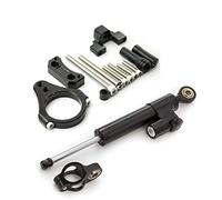 Amortisseur de direction pour scooter Kugoo G-booster CNC - Stabilisateur de direction de moto - 50 mm - Kit de support de montage - Noir