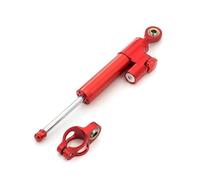 Amortisseur De Direction Réglable pour Moto pour Dualtron DT2 pour Ultra pour Raptor Stabilisateur Trottinette Électrique en Aluminium Amortisseur Direction Réglable(All Red)