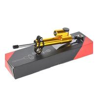 Amortisseur de Direction Support d'amortisseur de direction pour moto, stabilisateur Convient pour Kawasaki Ninja 400 Z400 2018-2023, contrôle de sécurité stabilisé(Gold Black)