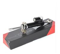 Amortisseur de Direction Support d'amortisseur de direction pour moto, stabilisateur Convient pour Kawasaki Ninja 400 Z400 2018-2023, contrôle de sécurité stabilisé(Black Sliver)