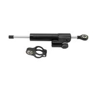 Amortisseur de guidon de moto réglable - Ajustement universel - Augmentation de la stabilité - Stabilisateur de direction de moto (noir)