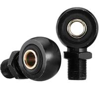 Amortisseur De Moto Confortable 1 Paire D’œil Diamètre 10mm 12mm Anneaux en Cuivre Moto Amortisseur D’air Arrière Remplacer L’Adaptateur U Tête D’extrémité De Four, Black O Type 10mm