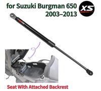 Amortisseur de siège pour Suzuki Burgman 650 AN650 2003-2013 avec vérin de réglage du dossier intégré, bras de levage, ressort à gaz, tige d'amortissement normal black