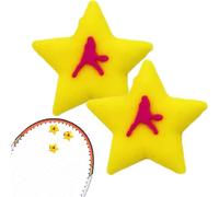 Amortisseur de vibrations de tennis - Amortisseurs de raquette de tennis de dessin animé - Amortisseur de raquette de tennis en silicone souple pour les joueurs de tennis, faites un grand coup sur le