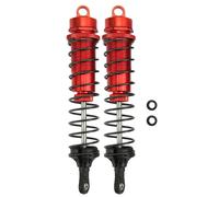 Amortisseur de voiture RC, 2 pièces 140mm, rempli d'huile amortisseurs réglables pour TRAXXAS SLASH 2WD, convient pour 1/8 voiture RC, rouge
