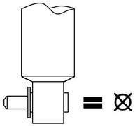 Amortisseur Essieu arrière Bossage en haut 3448029 KYB pour NISSAN RENAULT