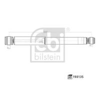 FEBI BILSTEIN Amortisseur 193135, essieu arrière droit, bossage en haut, Fiat/Nissan/Opel/Renault