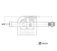 Amortisseur Essieu arrière droit Goujon en haut 193154 FEBI BILSTEIN pour FORD
