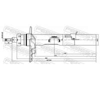 FEBEST 29664167RL Amortisseur pour LAND ROVER