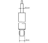 Amortisseur Essieu arrière Goujon en haut 3430023 KYB pour VW AUDI SEAT CUPRA