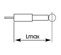 Amortisseur Essieu arrière Goujon en haut 343234 KYB pour RENAULT 19 I 19 II