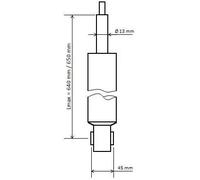Amortisseur Essieu arrière Goujon en haut 3448025 KYB pour SEAT VW AUDI SKODA