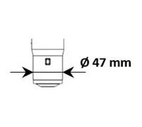 Amortisseur Essieu avant droit Goujon en haut 3338000 KYB pour CITROËN PEUGEOT
