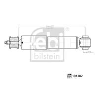 1x Amortisseur FEBI BILSTEIN 194182 convient pour VW