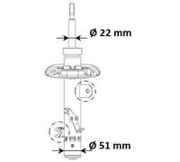 Kayaba Amortisseur 3338061 pour Citroën C4 Cactus 1.6 (2014-2018)