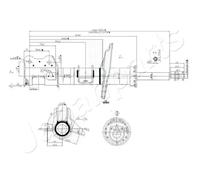 Amortisseur Essieu avant gauche Goujon en haut MM-00158 JAPANPARTS pour LANCIA