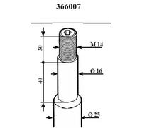 Amortisseur Essieu avant Goujon en haut 366007 KYB pour BMW 5 5 Touring 7