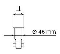 Amortisseur Essieu avant Goujon en haut 444102 KYB pour NISSAN FORD