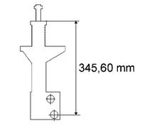 Amortisseur Goujon en haut 170 381 SACHS pour VW PASSAT B3/B4