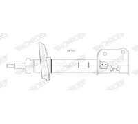 Amortisseur Goujon en haut G8702 MONROE pour JEEP COMPASS