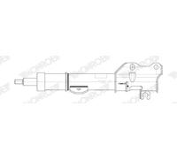 Amortisseur Goujon en haut G8819 MONROE pour MERCEDES-BENZ CLASSE V VITO Fourgon