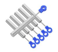 Amortisseur Hydraulique 6 Pièces à Fermeture Douce | Bleu, Acier Inoxydable et Plastique, Design Réglable, Usage la Cuisine et Salle de Bain