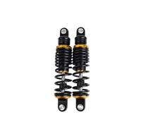 Amortisseur Moto NIU Scooter Dirt Pocket Bike Quad Pitbike Moto 250 270mm Amortisseur Suspension Arrière Rond Hydraulique Huile GAZ Ajuster(Black golden,270mm)