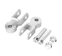 amortisseur moto,Qiilu Auto Châssis Amortisseurs, 2pcs amortisseur de moto universel augmenter les amortisseurs de l'appareil 5cm châssis (avec vis) (Blanc)