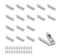 Amortisseur Porte, 16 Pièces Amortisseur Porte Placard Gris, Equipé D'un Embout en Caoutchouc Souple sur le Dessus, Amortisseur Tiroir pour Armoires, Placards, Tiroirs et Portes 0XBIT