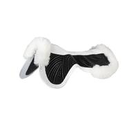 Amortisseur pour cheval en daim découpé avec gel plat Acavallo SP JCCS CW-CS Blanc 2/Peau de mouton couleur Blanc