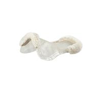 Amortisseur pour poney avec une bordure en demi-peau de mouton Acavallo Active Blanc TU