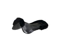 Amortisseur pour poney avec une bordure en demi-peau de mouton Acavallo Active Noir TU