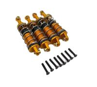 Amortisseur RC Compatible avec MJX pour Hyper Go 14301 14302 14303 1/14 RC Car Upgrade Parts Ensemble De 4 Pièces Amortisseur Hydraulique Trou À Trou 60 Mm