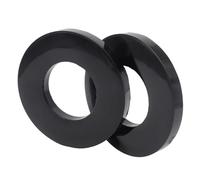 Amortisseur Suspension Amortisseur Coussinet Insonorisant Automobile 2 Pièces Amortisseur Choc Tour Montage Supérieure Bague en Caoutchouc Suspension Pièce Roulement Choc Universelle(2pc-Black)