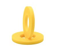 Amortisseur Suspension Amortisseur Coussinet Insonorisant Automobile 2 Pièces Amortisseur Choc Tour Montage Supérieure Bague en Caoutchouc Suspension Pièce Roulement Choc Universelle(2pc-Yellow)