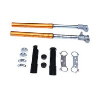 amortisseur suspension pneumatique Kit Plaque Connexion Supérieure Inférieure Pour Fourche Avant 550Mm Pour Mini-moto 49 Cm³ 2 Temps, Cyclomoteur, Motocross(Orange Set B)