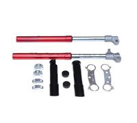 amortisseur suspension pneumatique Kit Plaque Connexion Supérieure Inférieure Pour Fourche Avant 550Mm Pour Mini-moto 49 Cm³ 2 Temps, Cyclomoteur, Motocross(Red Set B)