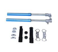 amortisseur suspension pneumatique Kit Plaque Connexion Supérieure Inférieure Pour Fourche Avant 550Mm Pour Mini-moto 49 Cm³ 2 Temps, Cyclomoteur, Motocross(Blue Set A)