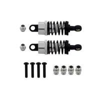 Amortisseur Voiture RC Compatible avec Tamiya pour TT-01 pour TT01 pour TT-02 pour TT02 1/10 RC Car Upgrade Parts 2Pcs Amortisseurs en Alliage D'aluminium Ensemble D'amortisseurs(Silver)