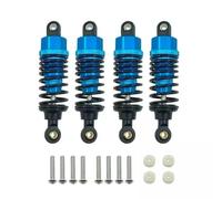 Amortisseur Voiture RC pour Tamiya pour TT-02 1/10 RC Pièces De Mise À Niveau Voiture 4Pcs Alliage D'aluminium Amortisseurs Set 60mm(Blue)