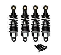 Amortisseur Voiture RC pour Tamiya pour TT02 1/10 RC pour Chassis Accessoires De Voiture Pièces 4PCS Amortisseurs Kit D'amortisseur Réglable(Silver)