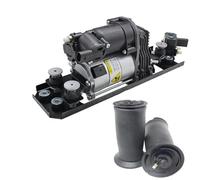 Amortisseurs à gaz 2 Sacs À Ressort Pneumatique Arrière + Pompe Compresseur D'air Avec Support Et Bloc Valve Pour BMW Série 5 E61 Pour Estate 2004 - 2010 520d 37106793778 amortisseur de chocs