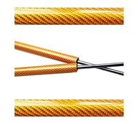 Amortisseurs à Ressort à gaz Kit Vérins Capot Pour MG4 EV 2022 2023 2024 2025 MG 4 Mulan Support Levage Capot Avant Amortisseur Ressort Piston Tige Support(Orange carbon fiber)