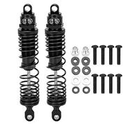 Amortisseurs arrière en alliage d'aluminium robuste pour voiture RC TRAXXAS SLASH, échelle 1/10, performances fluides, longueur 110 mm, lot de 2 pièces (Noir)